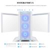 LIAN LI LANCOOL III E-ATX PC Case, Spacious RGB Gaming Computer Case with Hinged Tempered Glass Doors, Fine Mesh Panels, 4x140mm PWM Fans Pre-Installed High Airflow Chassis (White) view 3