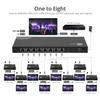 SIIG 1x8 4K 60Hz HDMI Splitter Over Cat6 Extender with Loopout, IR, ARC & RS-232, 4K HDMI Splitter, CAT Extension up to 230ft (70m), Near Zero Latency with HDR, Auto Extractor, EDID (CE-H27B11-S1) view 4