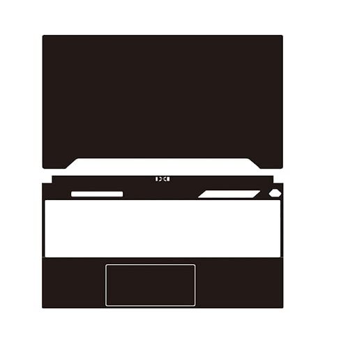 1PCS Top Skin+1PCS Palmrest Skin Laptop Black Crocodile Sticker Cover Film Only Fit for 2022 ASUS TUF Dash FX517 FX517Z