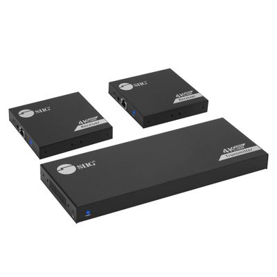 SIIG 1x2 4K 60Hz HDMI Splitter Over Cat6 Extender with Loopout, IR, ARC & RS-232, 4K HDMI Splitter, CAT Extension up to 230ft (70m), Near Zero Latency with HDR, Auto Extractor, EDID (CE-H27911-S1)