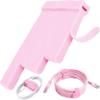 70pcs Cable Ties Reusable Pink Wire Ties Cable Management Cord Ties Reusable for Electronics Hook and Loop Cable Ties for Computer 4 6 8 Inch view 1