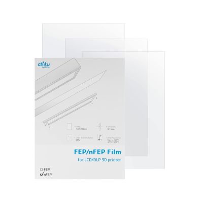 Chitu Systems 3Packs nFEP Films Release Films for Anycubic Photon M3 7.6 Inches 3D Printer, 220x180mm,Thickness 0.15mm (Photon M3)