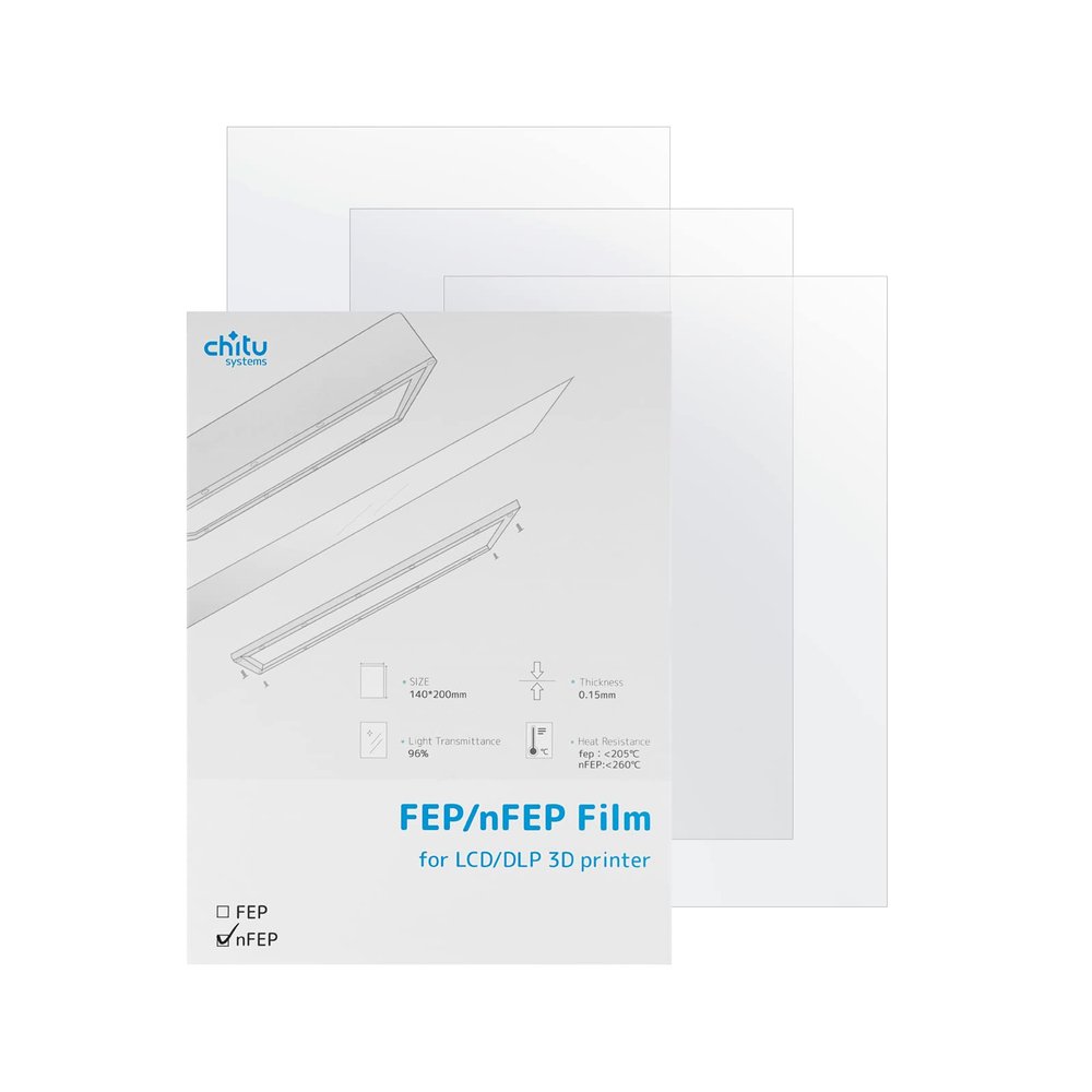 Chitu Systems 3Packs nFEP Films Release Films for Anycubic Photon M3 7.6 Inches 3D Printer, 220x180mm,Thickness 0.15mm (Photon M3)