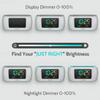 HOUSBAY Glow Small Colorful Alarm Clock Radio with Rainbow Digit, 7 Color Night Light with ON/Off Options, Dual Alarm, Dimmer, FM Radio with SleepTimer for Bedrooms view 4