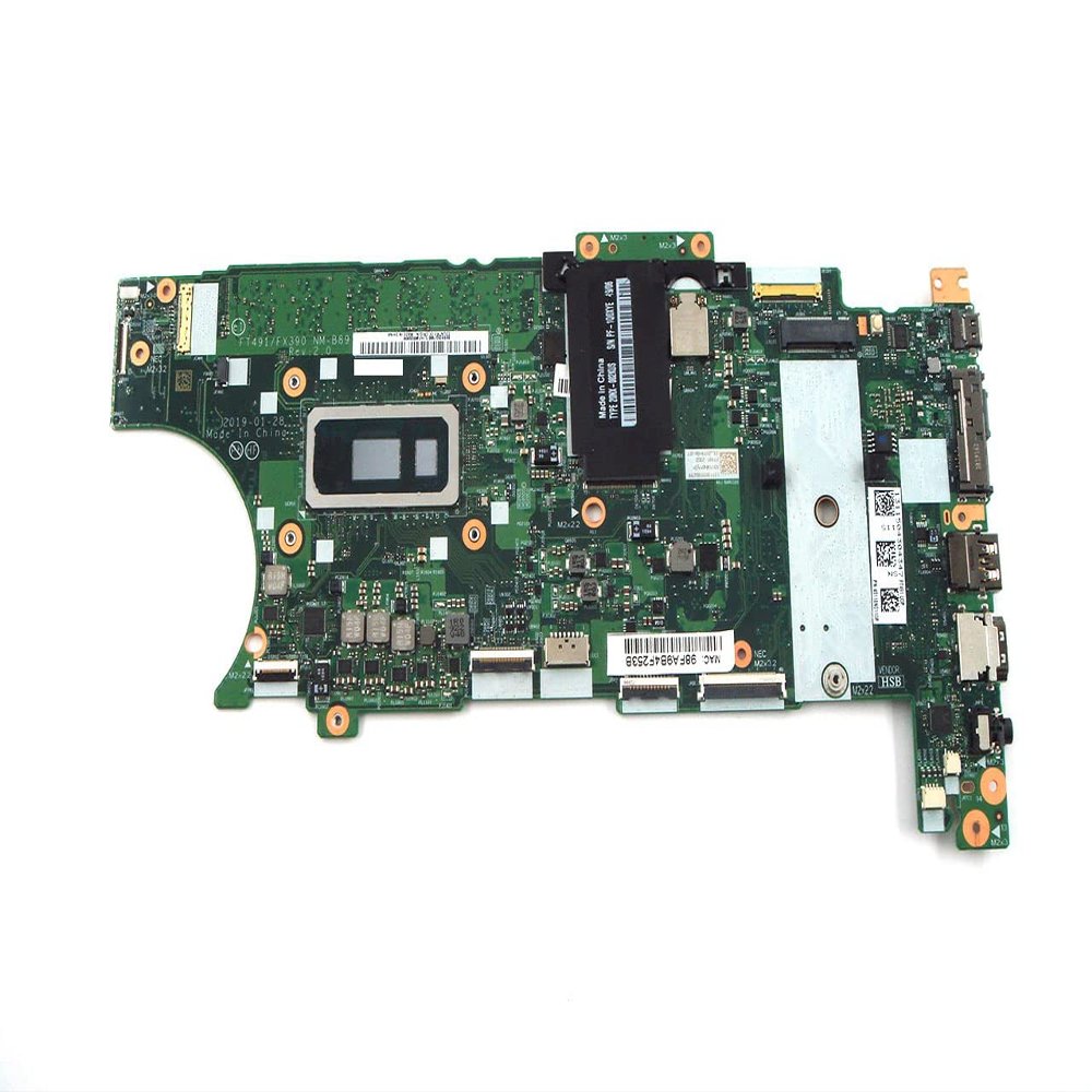 Bayjebu Parts for Lenovo ThinkPad T490s 14.0 inch Intel i5-8365U 16GB RAM HD UMA Graphics Motherboard 01HX934 01HX936
