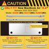 Batianda for M4 MacBook Air 13.6 inch Case 2025 2024 2022 Release Model A3240 A2681 M2 A3113 M3, Heavy Duty Shockproof Protective Hard Shell with Fold Kickstand & Keyboard Cover, Lavender Grey view 2