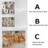Retro Wooden Table Number Plate 1-25/1-50, 6x5cm Wooden Table Numbers Cards - Beautiful And Sturdy - Digital Restaurant Table Sign For Hotel Restaurant Cafe Bar ( Color : Wood A , Size : 1 to 25 ) view 2