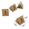 Retro Wooden Table Number Plate 1-25/1-50, 6x5cm Wooden Table Numbers Cards - Beautiful And Sturdy - Digital Restaurant Table Sign For Hotel Restaurant Cafe Bar ( Color : Wood A , Size : 1 to 25 ) view 3