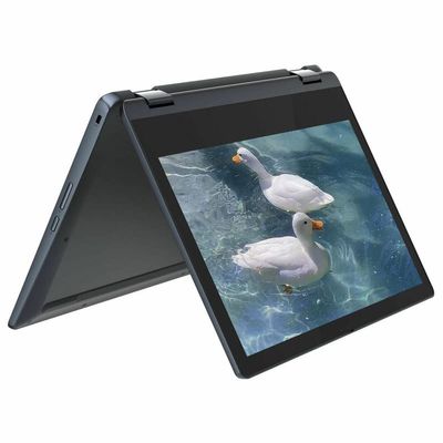 Lenovo 2022 Flex 3 Chromebook 11.6" HD (1366 x 768) Touchscreen 2-in-1 Laptop, Mediatek MT8183 up to 2 GHz, 8 Cores, 4GB RAM, 64GB eMMC, 802.11AC WiFi, Bluetooth, Abyss Blue, Chrome OS, EAT Cloth