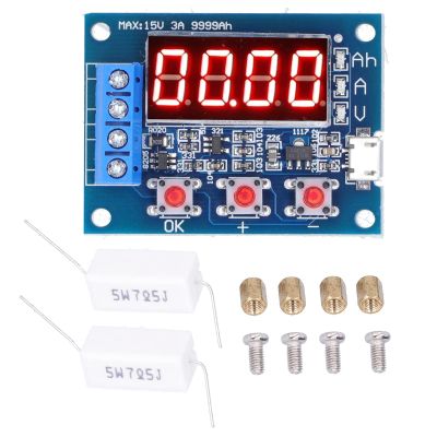 Battery Capacity Meter,EVTSCAN Battery Capacity Meter LED Discharge Tester Monitor for 12V 18650 Lithium Batteries DC4.56V