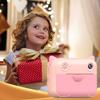 Andoer Cute Kids Instant Print Camera 1080P Digital Video Camera Dual Camera Lens 12MP 2.4 Inch LCD Screen Built-in Battery Birthday Festival for Boys Girls view 3