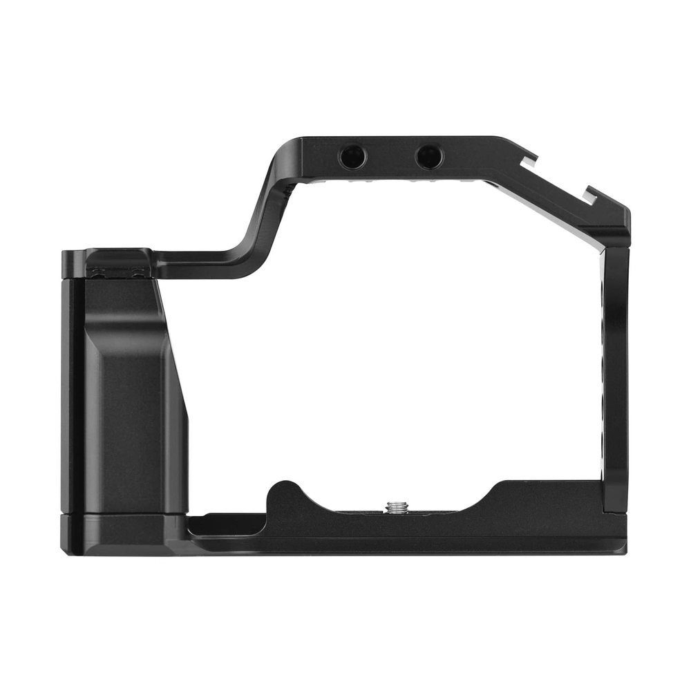 Andoer Aluminum Alloy Video Cage Replacement Camera Cage for Canon M5 M50 M50II Mirrorless Camera with Cold Shoe Mount 1/4 3/8 Screw Holes