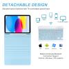 besky for iPad 11th 10th Generation Case with Keyboard - Detachable Bluetooth Keyboard Case with Pencil Holder for iPad 11-inch A16 2025 10th Gen 10.9 Inch 2022 (Blue) view 4