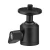 Andoer Mini Ballhead Adapter Camera Tripod Ball Head Mount Alumnum Alloy 1/4 Inch Screw Connector with 1/4 Inch Bottom Screw Hole view 4