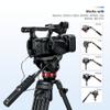 Tripod Pan Bar Handle Zoom Remote Control for Sony A7RV A7SIII A7IV A7RIV A7III A7S A7III II A9III II A1 ZV-1 FX30 FX3 HDR-CX405 FDR-AX53 Multi Terminal Cameras fits Selected Manfrotto Tripod 502 Head view 2