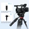 Tripod Pan Bar Handle Zoom Remote Control for Sony A7RV A7SIII A7IV A7RIV A7III A7S A7III II A9III II A1 ZV-1 FX30 FX3 HDR-CX405 FDR-AX53 Multi Terminal Cameras fits Selected Manfrotto Tripod 502 Head view 4