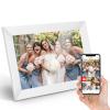 10.1 Inch Digital Picture Frame, 1280 x 800 IPS Touch Screen Smart Cloud Digital Photo Frame with 16GB Storage, Auto Rotate, Share Photos Videos via Frameo APP or Email(White) view 1