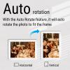 10.1 Inch Digital Picture Frame, 1280 x 800 IPS Touch Screen Smart Cloud Digital Photo Frame with 16GB Storage, Auto Rotate, Share Photos Videos via Frameo APP or Email(White) view 4