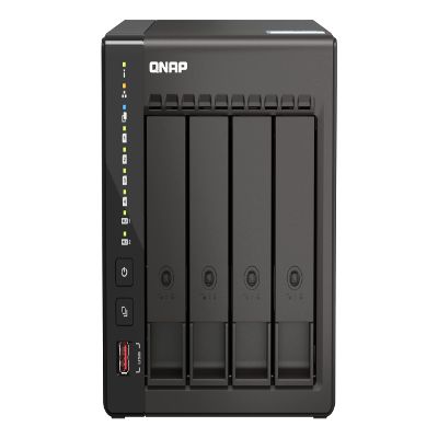 QNAP TS-453E-8G NAS Storage (4-core Intel Celeron J6412 up to 2.6GHz/8GB Built-in (not Expandable)/2X 2.5Gigabit Ethernet Port (2.5G/1G/100M)/4BOWS/Tower/*NO HDD*)