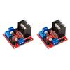 2pcs L298N Dual H Bridge PWM Stepper Motor Drive Controller Board Module view 1