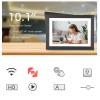 10.1 Inch Digital Picture Frame, 1280 x 800 IPS HD Touch Screen Smart Cloud Digital Photo Frame with 12GB Memory, Auto Rotating, Share Moments via Frameo APP(Black Wood) view 2