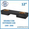 12" Dual Sub Box for Silverado Extended Cab 1999-2006 Subwoofer Enclosure Speaker Box Ground Shaker view 2