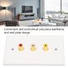 3 Ports RCA Wall Plate 1080P RCA AV Media Wall Outlet Plates for Subwoofer Audio Port Home Theater AV, Gold Plated Connector view 3