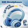 Xmenha Kids Wireless Headphones with Microphone for School - Boy Girls Noise Cancelling Ear Protection Bluetooth Headphones Foldable Children Volume Limiting for iPad Kindle Airplane Travel Tablet view 2