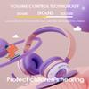 Xmenha Kids Wireless Headphones with Microphone for School - Boy Girls Noise Cancelling Ear Protection Bluetooth Headphones Foldable Children Volume Limiting for iPad Kindle Airplane Travel Tablet view 4