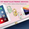 Yilador Laptop Camera Cover Slide Cute (6 Pack), Ultra Thin Webcam Cover for iPhone iPad MacBook Pro Computer iMac Cell Phone PC Accessories, 0.03" Camera Blocker Slider, Great for Privacy - Flowers view 4