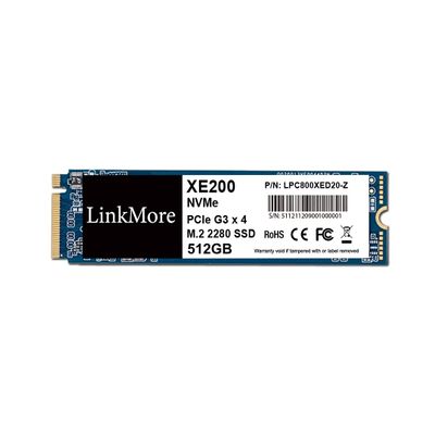LinkMore XE200 512GB PCIe Gen3 NVMe M.2 2280 Internal Solid State Drive, Gen3.0X4 Read Speed Up to 2500MB/s for Latop and PC