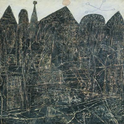 Jean Dubuffet : Large Black Landscape : 1946 : Archival Quality Art Print