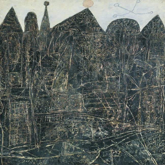 Jean Dubuffet : Large Black Landscape : 1946 : Archival Quality Art Print
