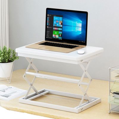 Aluminum Laptop Stand Ergonomic Adjustable Laptop Stand Riser Stand Computer Stand Compatible with 10-15.6 Inch Laptop White (White)