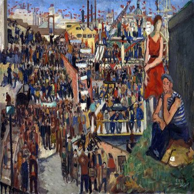 Boris Taslitzky : The Strikes of June : 1936 : Archival Quality Art Print