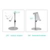 Adjustable Angle Height Cell Phone Stand Aluminum Compatible Desktop Phone Holder Tablet Stand for Cell Phone/Tablet (Silver) view 3