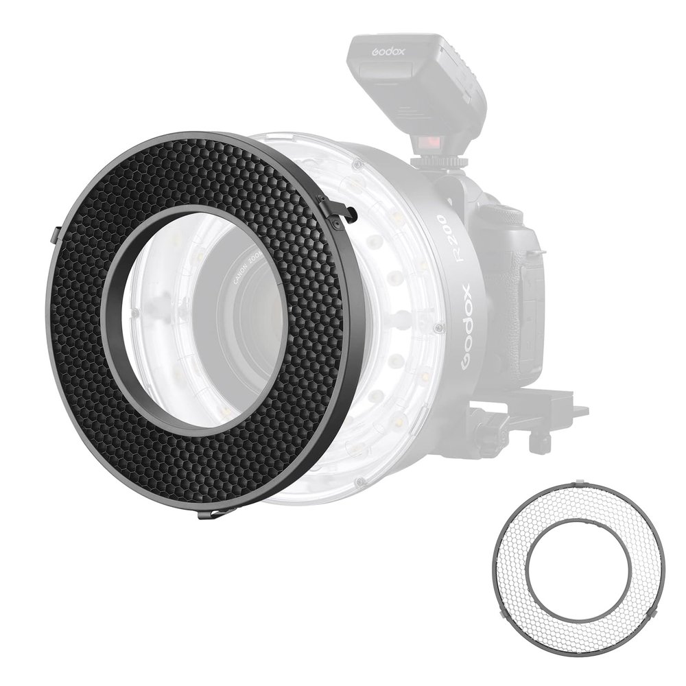 Godox R200-HC30 30 Honeycomb Grid for Godox R200 Ring Flash Head, Photography Lighting Accessory for Creative Shooting, Art, Advertising, Product Shooting