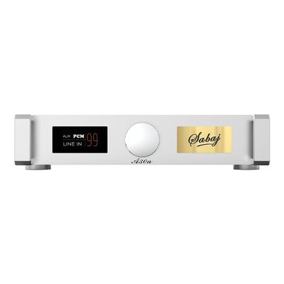 Sabaj A30a Hi-Fi Power Amplifier, Axign AX5689 Chip, USB/Optical/Bluetooth/Coaxial/RCA Input, 200W x 2 THD+N 0.0008%, XMOS DSD512 32bit/768kHz PCM ASIO with Remote Control
