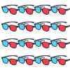 Red-Blue 3D Glasses, 3D Viewing Glasses For Viewing 3D Movies/Games And Pictures In Red-Blue Formats, Compatible With Ordinary Computer Monitors/TVs/Projectors Etc - Home Theater Glasses 16pcs view 1