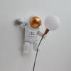 Astronaut Wall Sconce Plug in Wall Light Resin Children's Bedroom Lamp, Cartoon White Wall Mounted Lamps Kids Room Decor Lighting Fixtures for Boy Kids Room Living Room view 4
