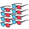 Red-Blue 3D Glasses, 3D Viewing Glasses For Viewing 3D Movies/Games And Pictures In Red-Blue Formats, Compatible With Ordinary Computer Monitors/TVs/Projectors Etc - Home Theater Glasses 8pcs view 1
