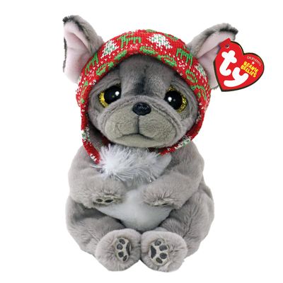 TY Plush Beanie Bellies Winter Collection - Nordic The Gray Dog (TY41043)