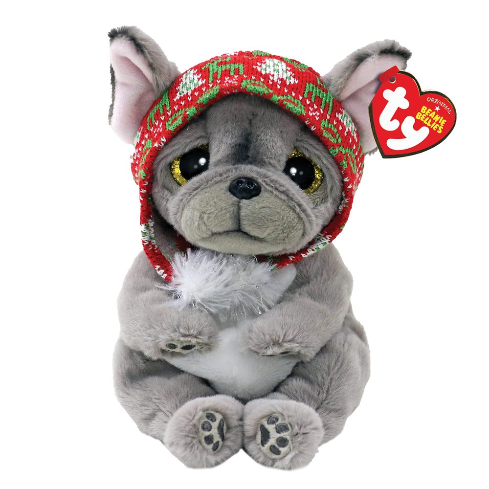 TY Plush Beanie Bellies Winter Collection - Nordic The Gray Dog (TY41043)