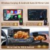 [4+128G] Hikity Android 15 Car Stereo for Honda Civic 2006-2011, 10'' in-Cell Touch Screen Civic Radio Wireless Carplay Android Auto 5G WiFi Bluetooth 5.0 Mirror Link GPS SWC FM/RDS/EQ Backup Cam+Mic view 3