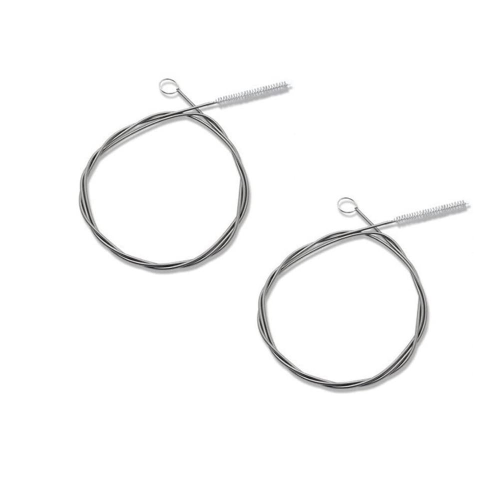 60 Inch Extra Long Flexible Tube Pipe Cleaner Brush Fridge Cleaning Tool, Stainless Steel Drain Tube Cleaning Brushes for Sink Refrigerator Kitchen2 Pack
