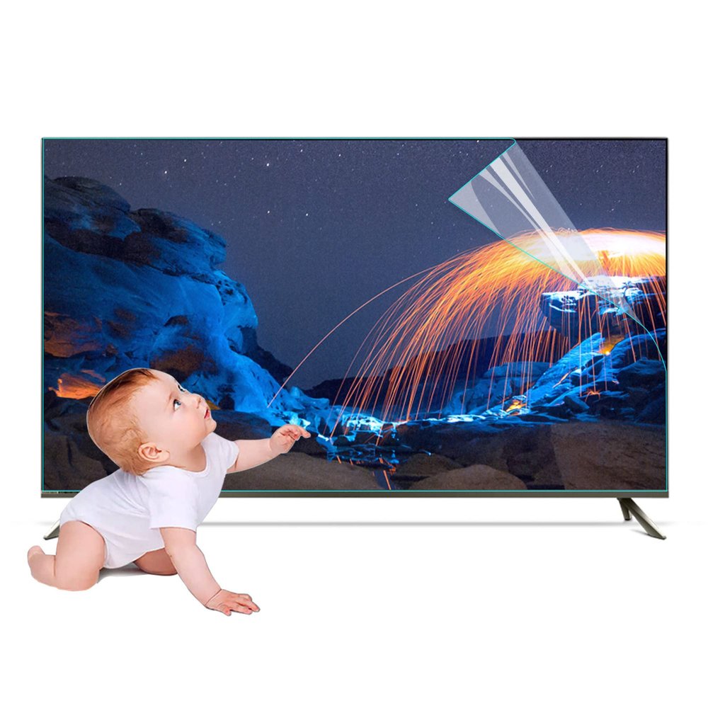 JQZWXX Anti Glare LCD TV Screen Protectors, Anti-UV Anti Blue Light Anti Scratch Filter, Frosted Surface Anti Scratch, No Bubbles for 43" 50" 55" 65" 75" Etc / 65in1440x809mm
