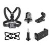 Andoer 6-in-1 Chest Strap Mount Adjustable Chest Harness Belt with Extendable Phone Clip Replacement for GoPro Hero 10 9 8 7 6 5 4 Session 3+ 3 2 1 Fusion DJI OSMO Cameras Smartphones view 1