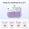 ESR for AirPods Pro 2 Case, Compatible with Airpods Pro Case 2nd / 1st Generation (2023/2022/2019), Compatible with MagSafe, Full Drop Protection Cover with Lanyard, Purple view 2