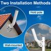 Universal Adjustable TV Antenna Mount 14" Inch Weather Proof J Pole, Wireless Bridge Bracket Mount for Outdoor Point to Point AP Access Point Client Bridge CPE, Antenna Mounting Pole, 2-Pack view 2