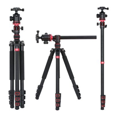 Andoer Camera Tripod 183 cm Aluminium Alloy Tripod Monopod with Panoramic Ball Head for Camera Camcorder Low Angle Shooting Panoramic Photography Video Recording Maximum Load 10 kg